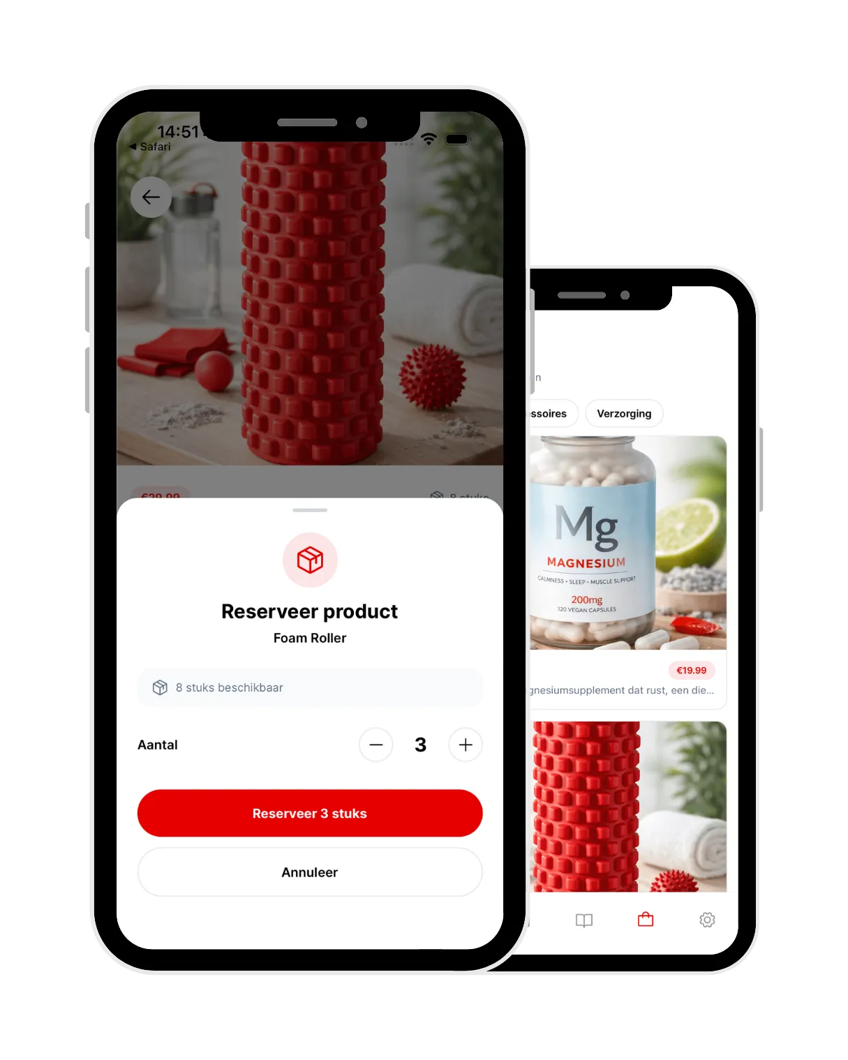 Producten reserveren