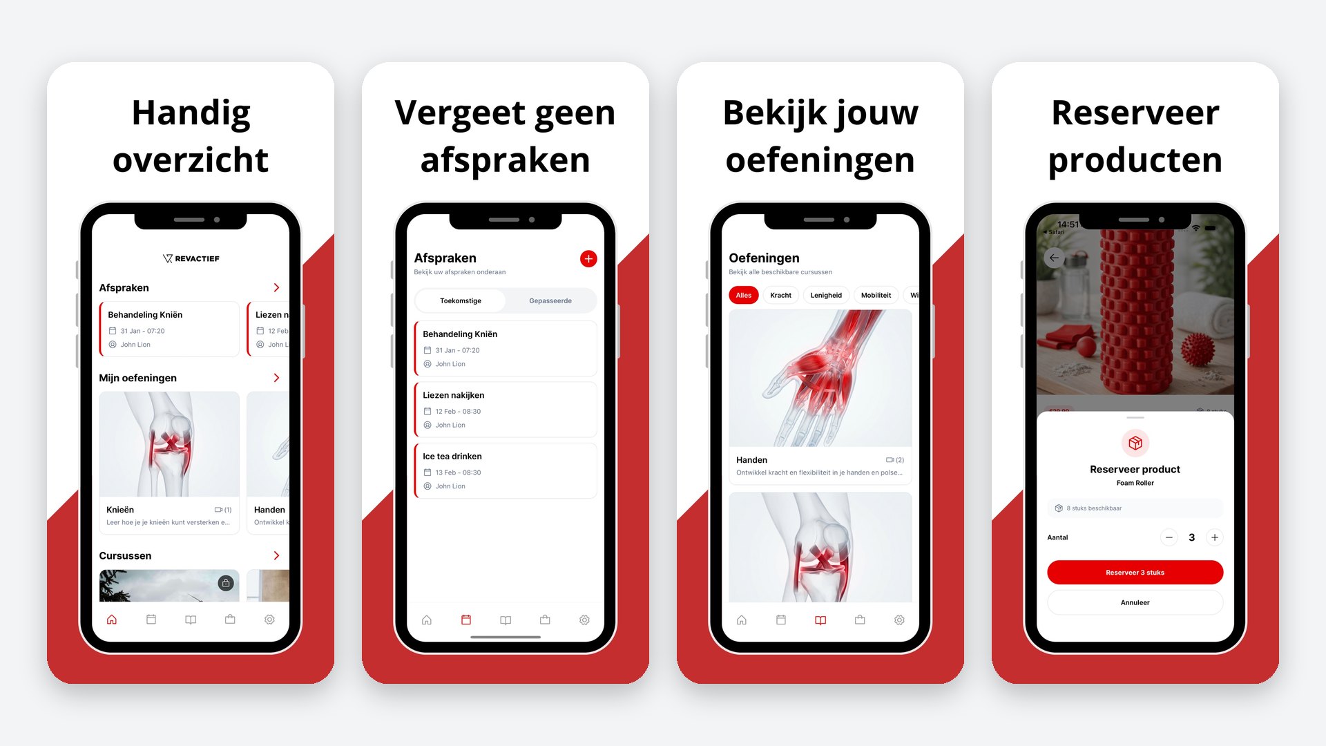 Revactief-app: Altijd jouw kinesitherapeut op zak